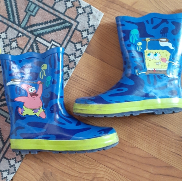 spongebob rain boots